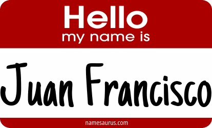 Hello my name is Juan Francisco png download